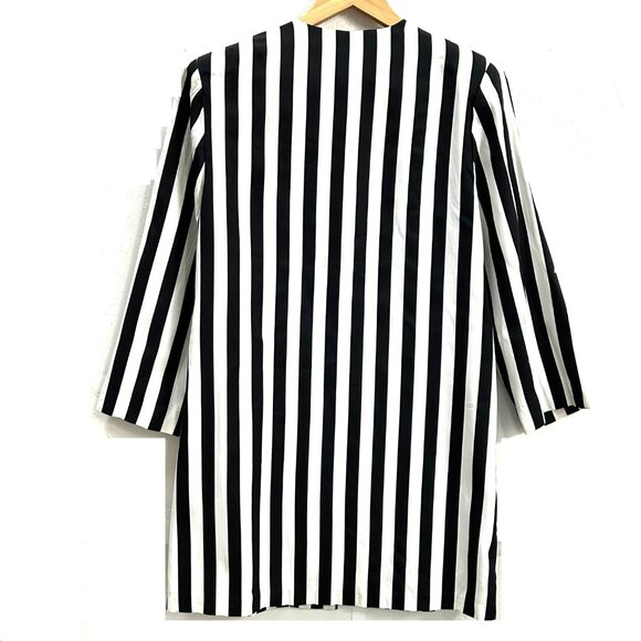 JUST IN THYME Black White Jacket Stripe sz14 - Picture 3 of 6